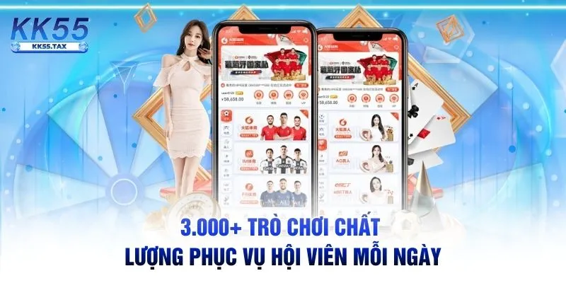 3.000+ trò chơi chất lượng phục vụ hội viên mỗi ngày