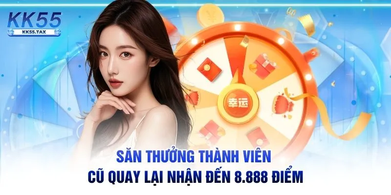 Săn thưởng thành viên cũ quay lại nhận đến 8.888 điểm